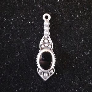 Sterling Silver & Onyx Pendant